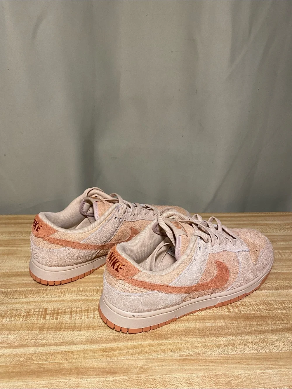 Nike WMNS Dunk Low Shimmer Amber Brown Suede Brunt Sunrise  9.5/ Mens 8